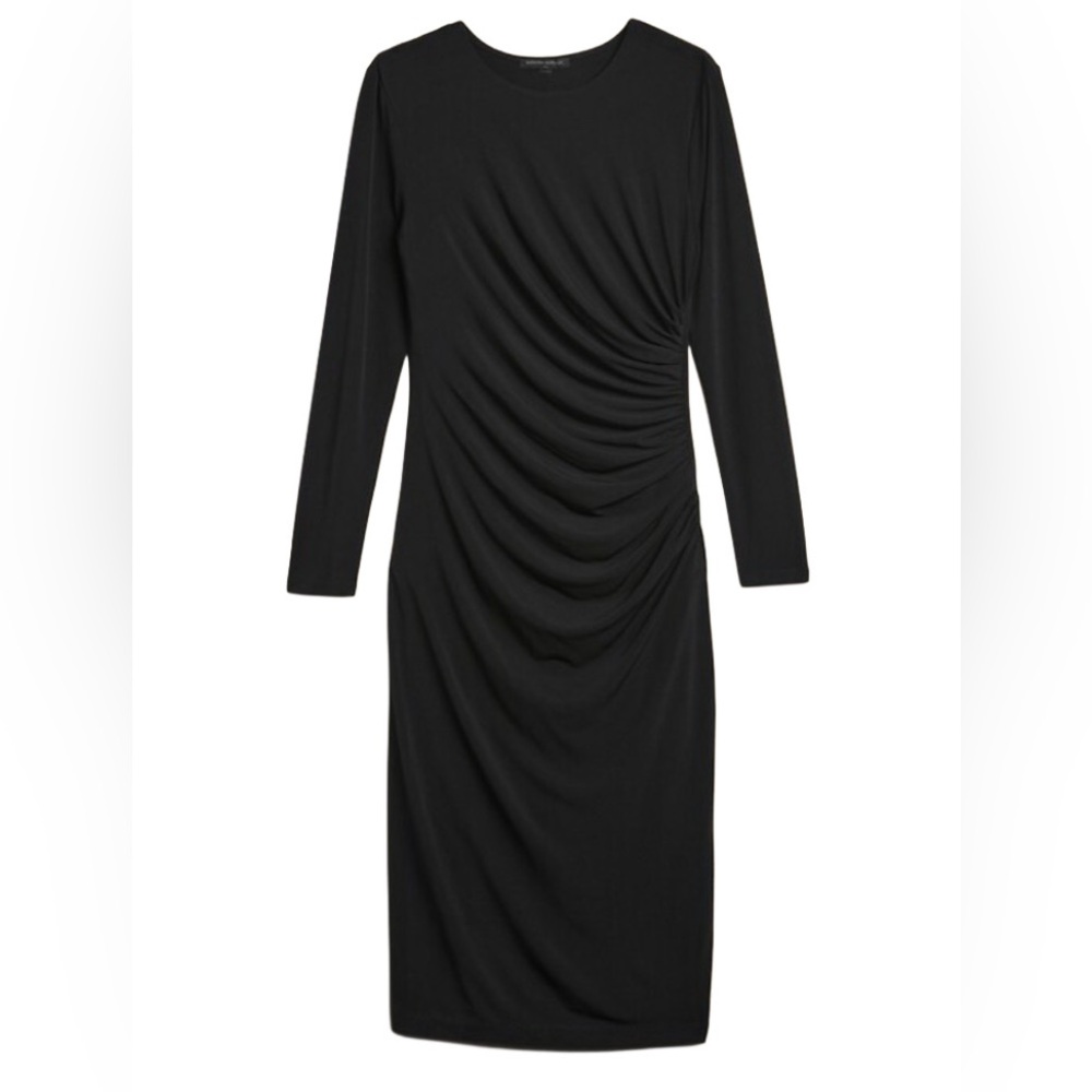 Banana Republic Jersey Knit Shirred Dress